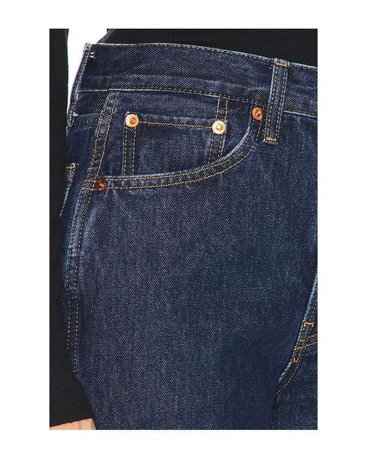 Re/done Blue 90's High Rise Loose Jeans