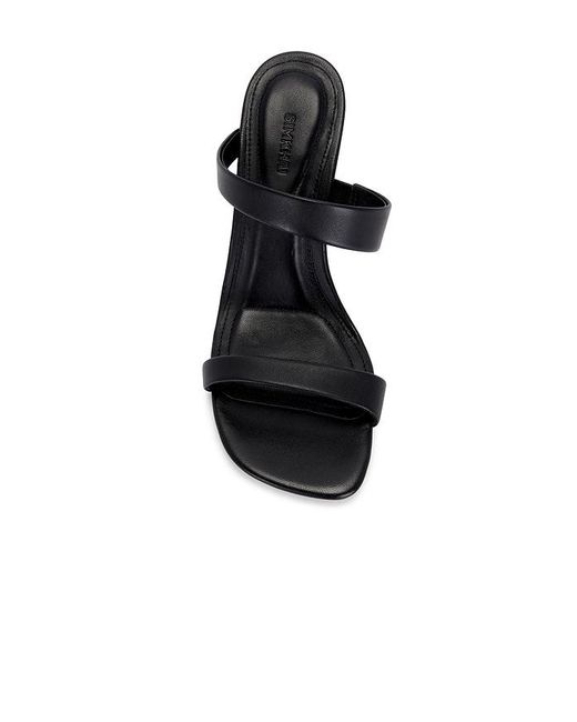 Jonathan Simkhai Black Marion Metallic Leather Shell Heel