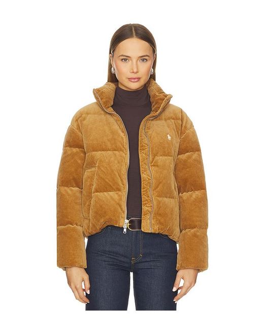 Polo Ralph Lauren Blue Quilted Corduroy Down Jacket