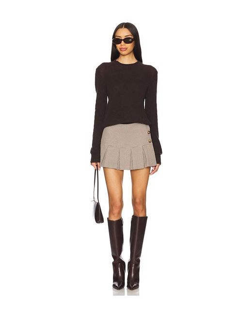 MORE TO COME Black Florita Pleated Skirt