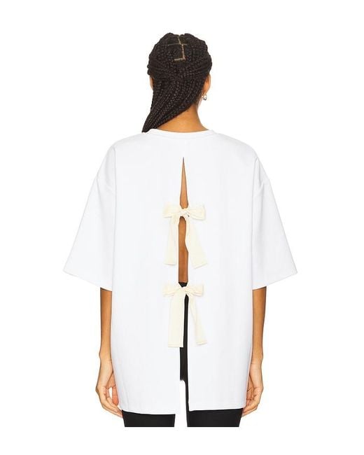 THE GARMENT White Tg Bow Tee