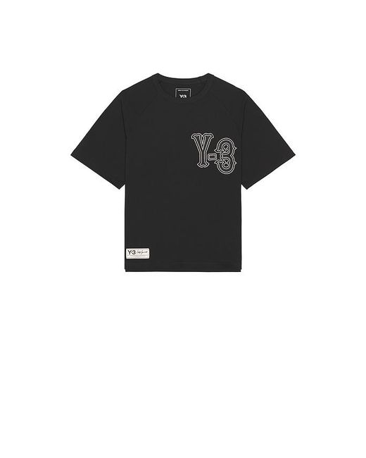 Y-3 Black El5 Gfx Tee for men