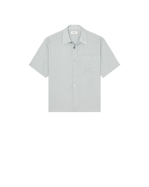 FRAME Gray Light Weight Short Sleeve Shirt for men