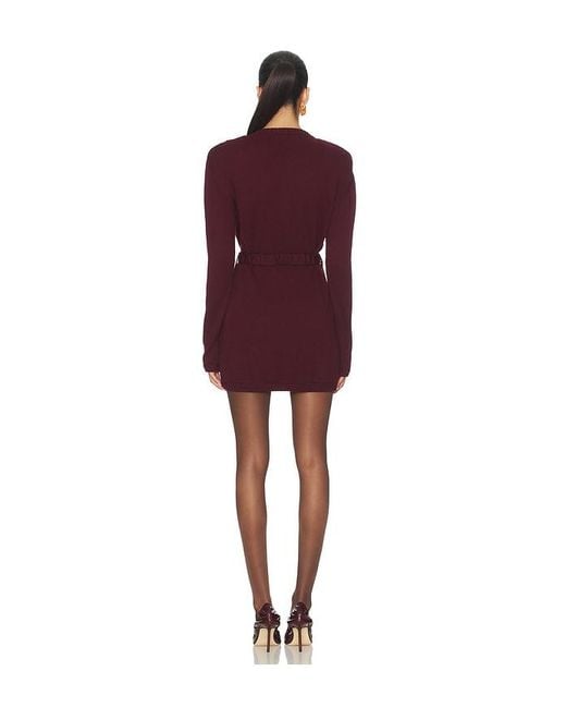 ROWEN ROSE Red Long Sleeve Mini Dress