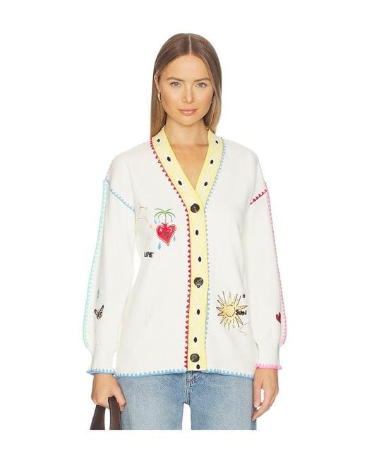 Never Fully Dressed White Celestial Martha Cardigan