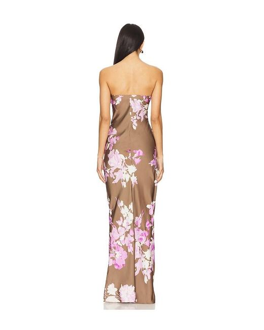 Rococo Sand Multicolor Maxi Strapless Dress