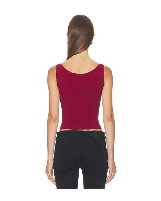 Miaou Red Luna Top