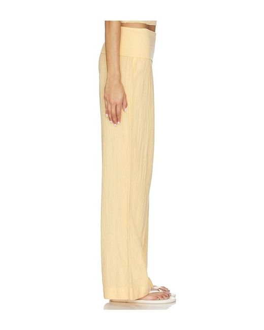 Bobi Natural Fold Over Waist Beach Pant