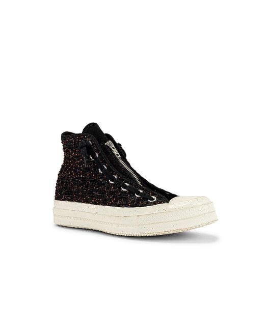 black crochet converse