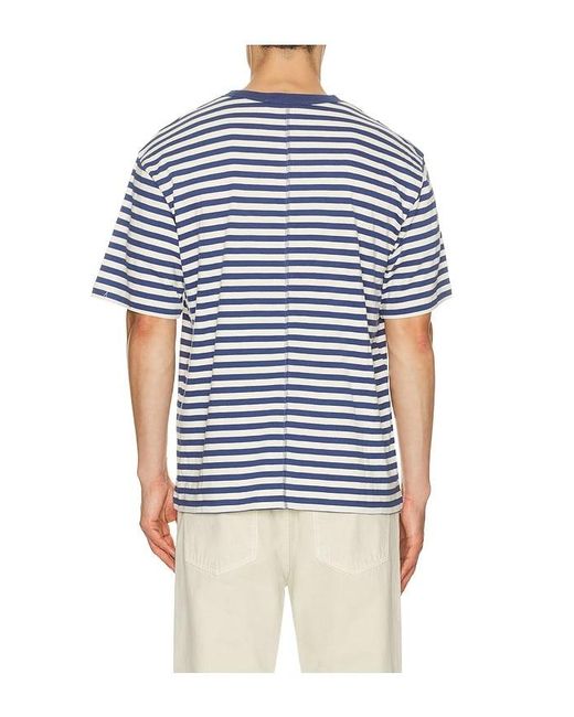 DUNST Blue Striped Tee Shirt for men