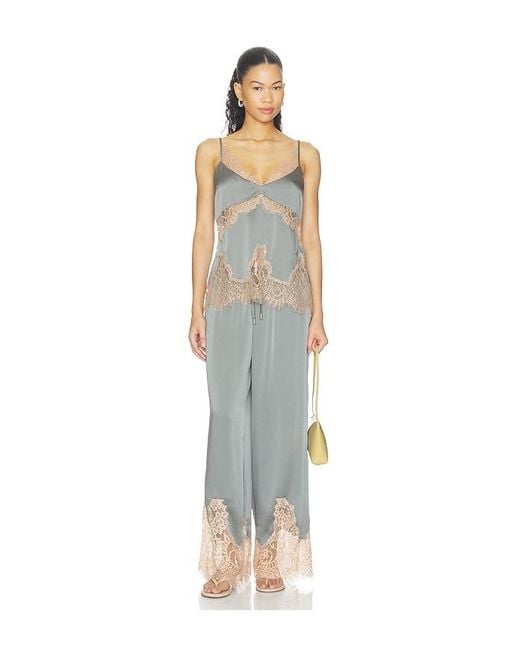 L'Agence Gray 'Agence Mirel Lace Trim Drawstring Pant