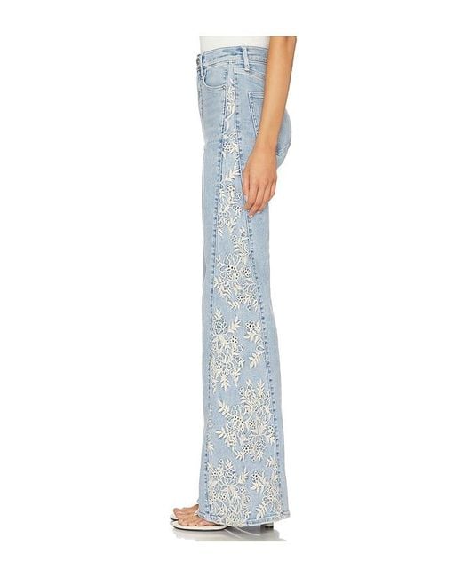 Veronica Beard Blue Joplin Wide Flare Jeans