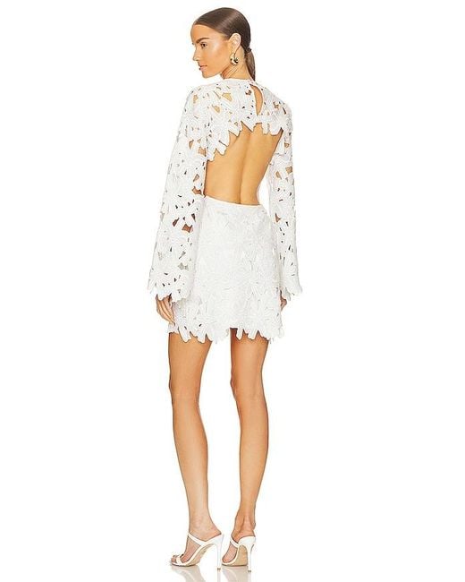 Rococo Sand White Celia Short Dress