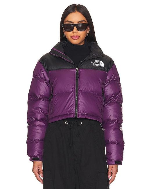 The North Face Purple Nuptse Short Jacket
