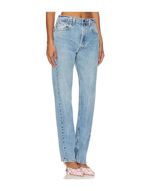 aligrace Blue Classic Relaxed Customs Straight Jeans