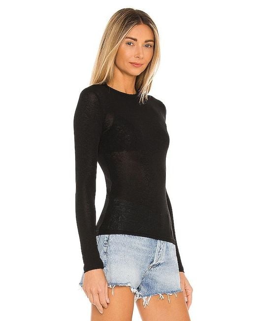 SNDY'S Black Lounge Katya Sheer Top