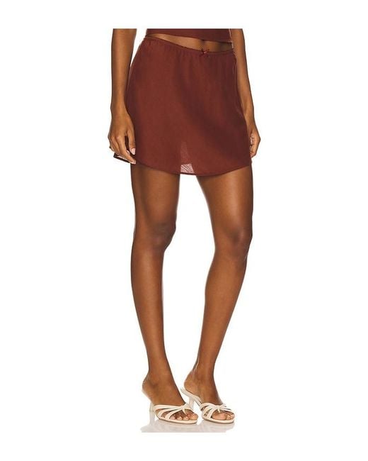 Nia Brown Tiny Skort