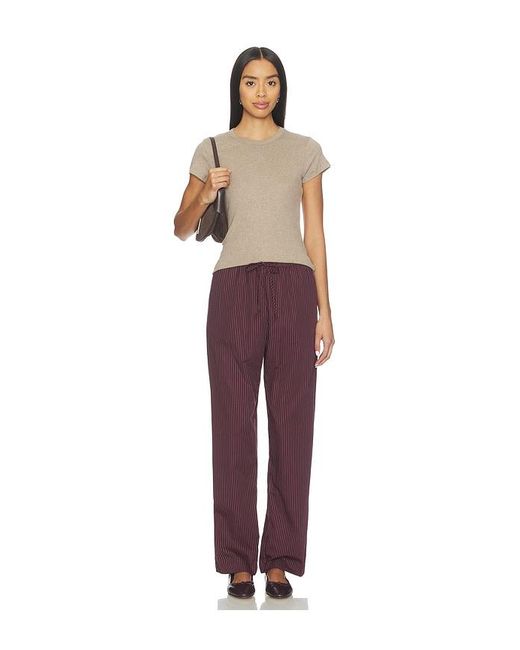 Leset Purple Yoshi Stripe Classic Tie Pant