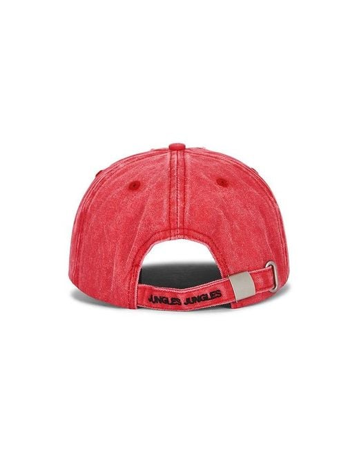 JUNGLES Red No Where To Go Cap for men
