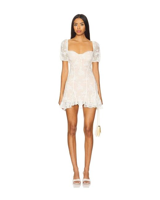 more to come white mini dress MORE TO COME Maddie Mini Dress in White