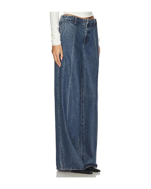 GRLFRND Blue Sutton Wide Leg Trouser Jeans
