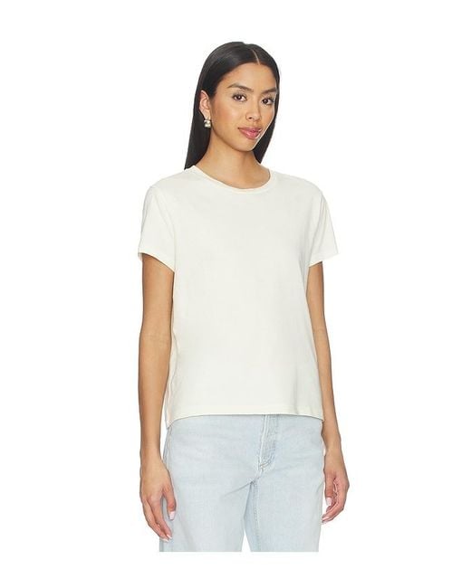 Agolde White Long Line Adine Tee Shirt