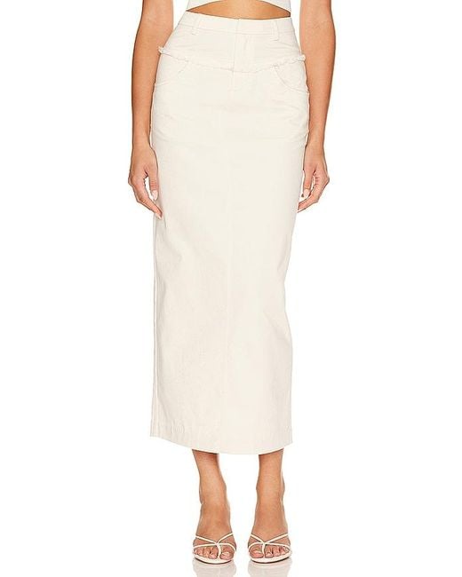 Camila Coelho White Brickell Skirt