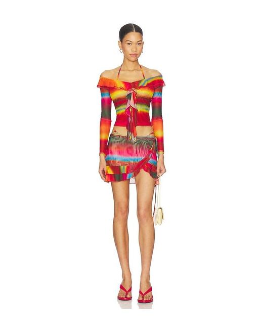 I.AM.GIA Red Mariska Mini Skirt
