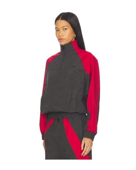 MSGM Red Track Jacket