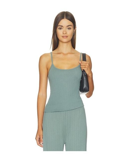 DONNI. Blue The Pointelle Cami Tank