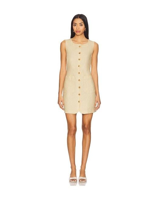 Posse Natural Emma Button Down Mini Dress