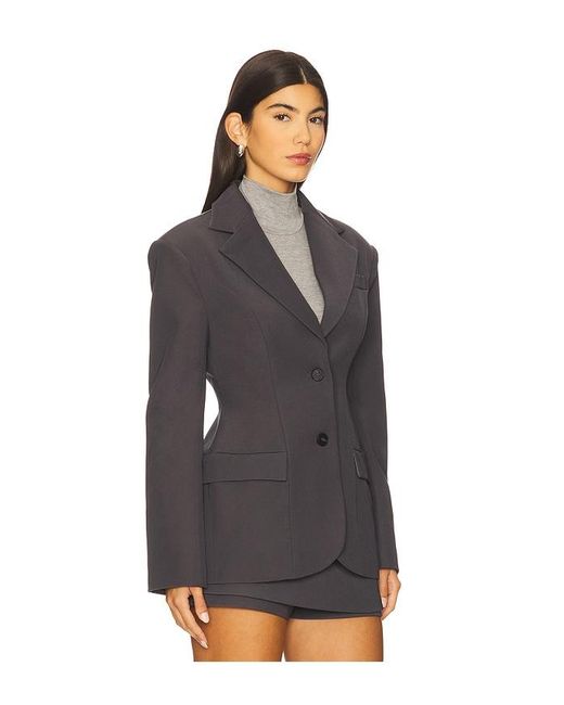 Line & Dot Black Ida Hourglass Blazer