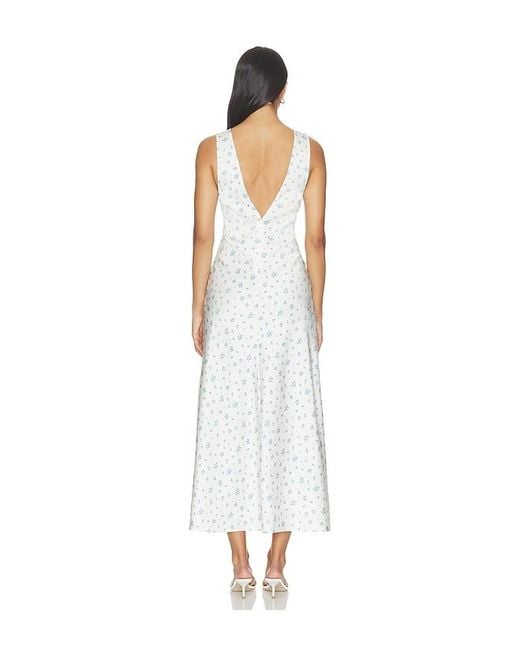 Tularosa White Dallen Midi Dress