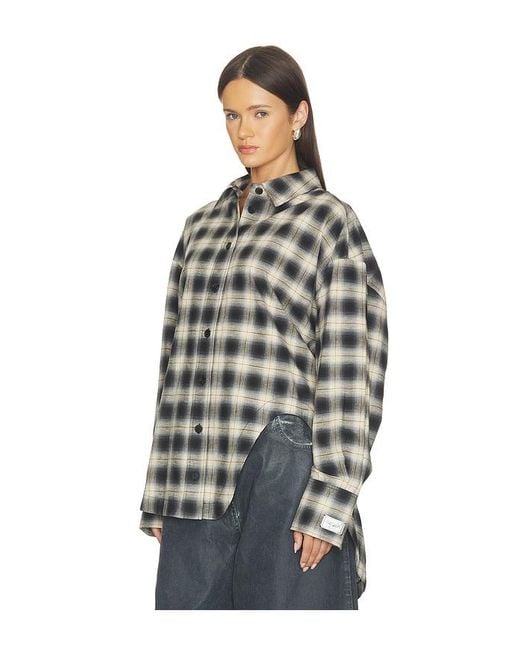 The Attico Multicolor Button Down Check Shirt
