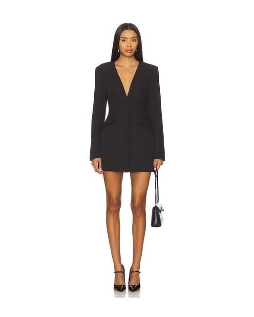 ALL THE WAYS Black Elizabeth Blazer Dress