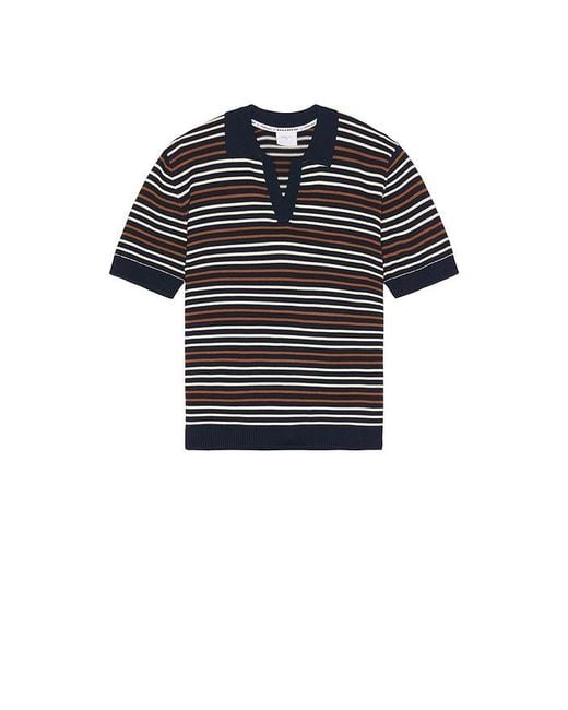 Percival Black Casa Martini Knitted Polo for men