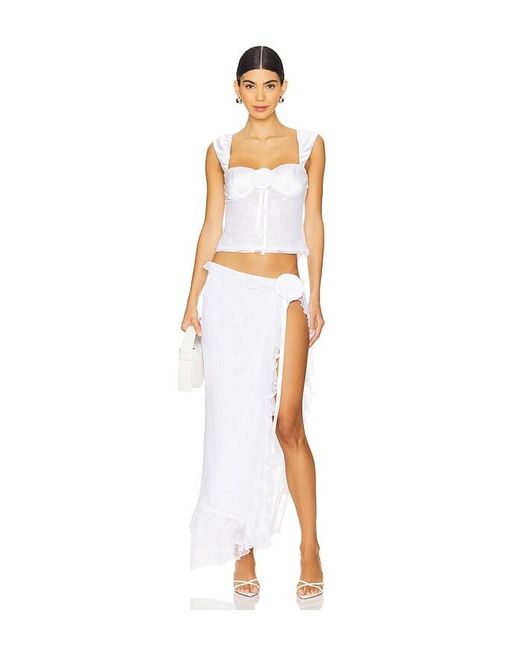 MAJORELLE White Leonie Top