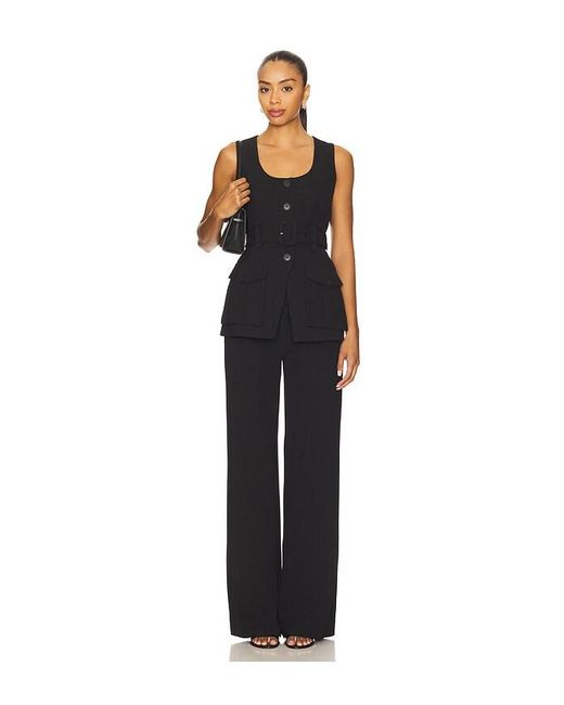 Veronica Beard Black Becker Vest