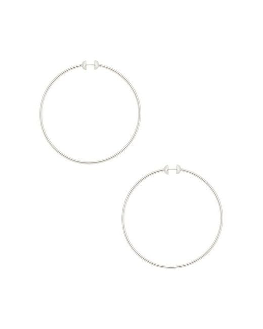 Jenny Bird White Icon Large Hoop Earrings