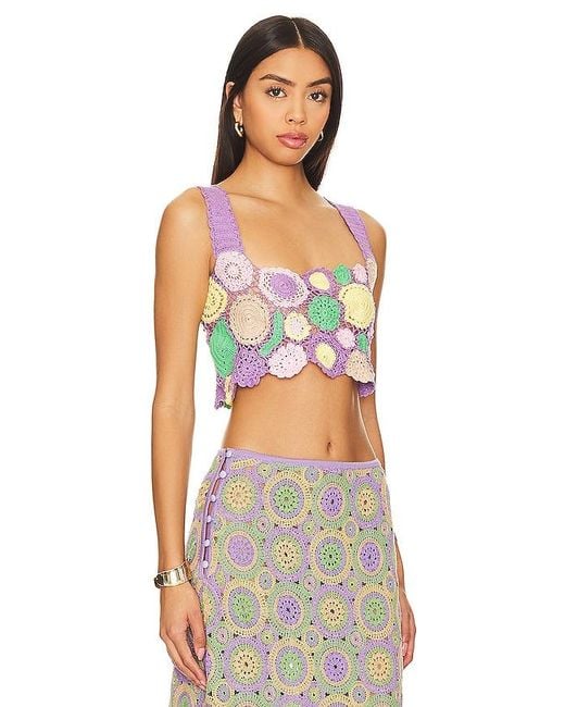Agua Bendita Multicolor Tanit Crop Top
