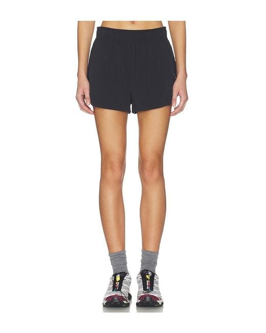 Beyond Yoga Blue Breeze Run Short