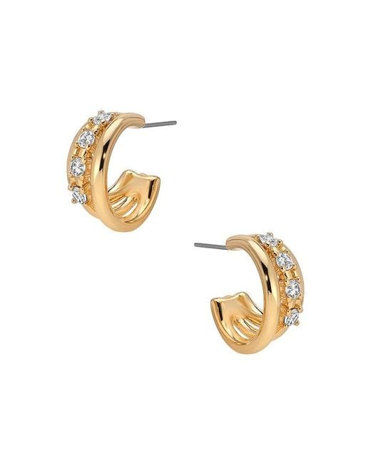Ettika Metallic Mini Gleam Hoop Earrings