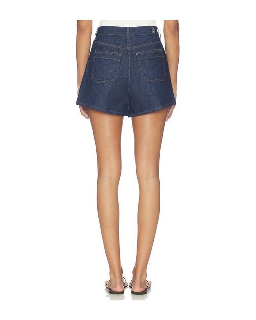 7 For All Mankind Blue Utility Kori Shorts