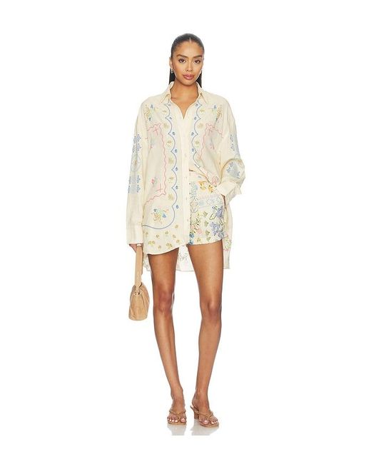 Agua Bendita White Lia Bleu Short