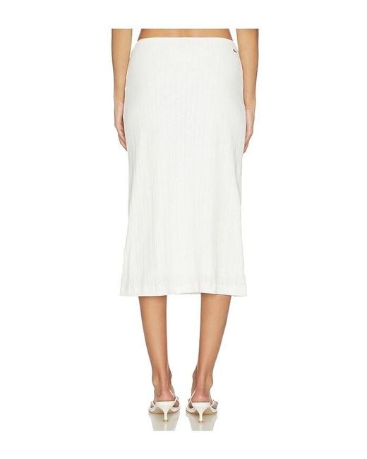 Lacoste White Pointelle Skirt