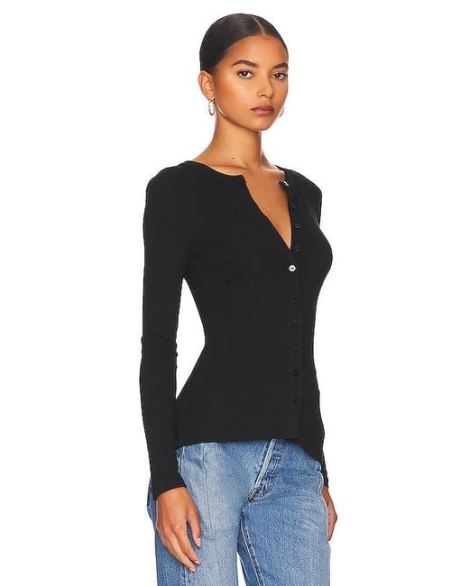 superdown Black Sasha Button Top