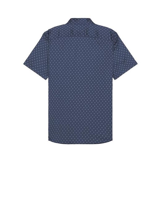 Faherty Brand Blue Short Sleeve Movement Shirt for men