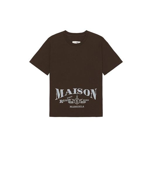MM6 by Maison Margiela Black Tee Shirt for men