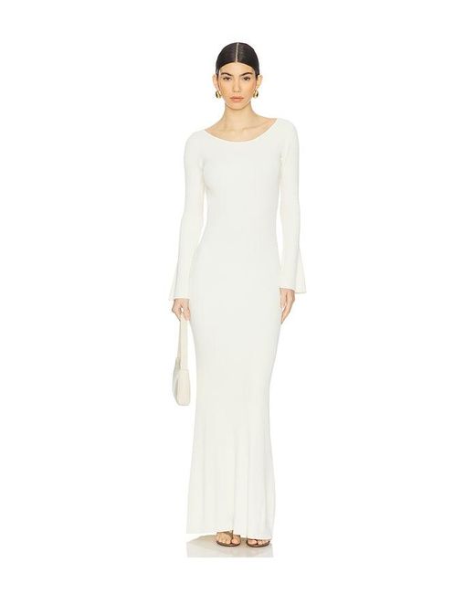 YELLOW THE LABEL White Harper Maxi Dress