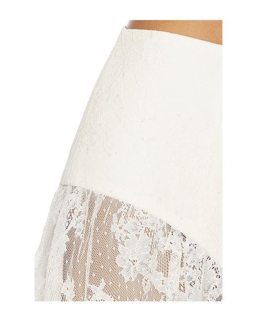 Bardot White Hildie High Waisted Midi Skirt